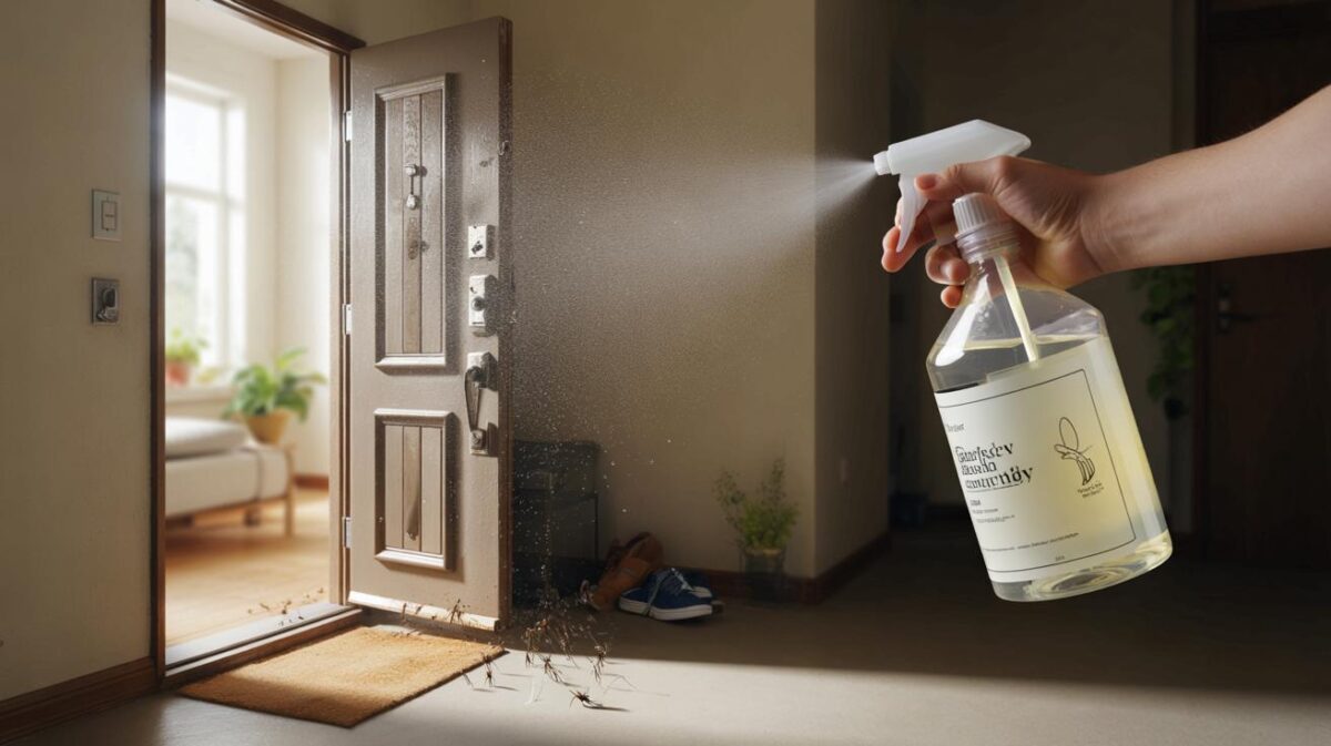 Spraying vinegar on the front door : why people recommend it and what it’s really for